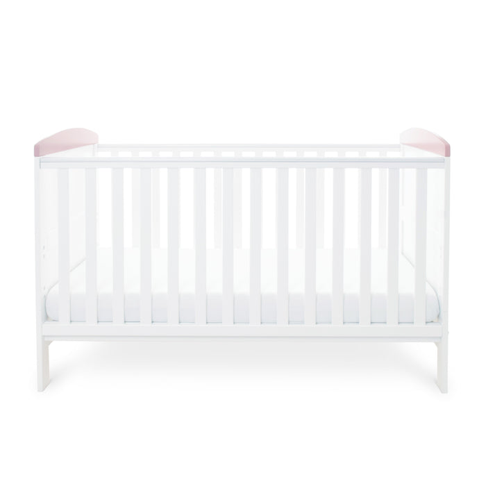 Ickle Bubba Coleby Style Cot Bed - Elephant Love Pink