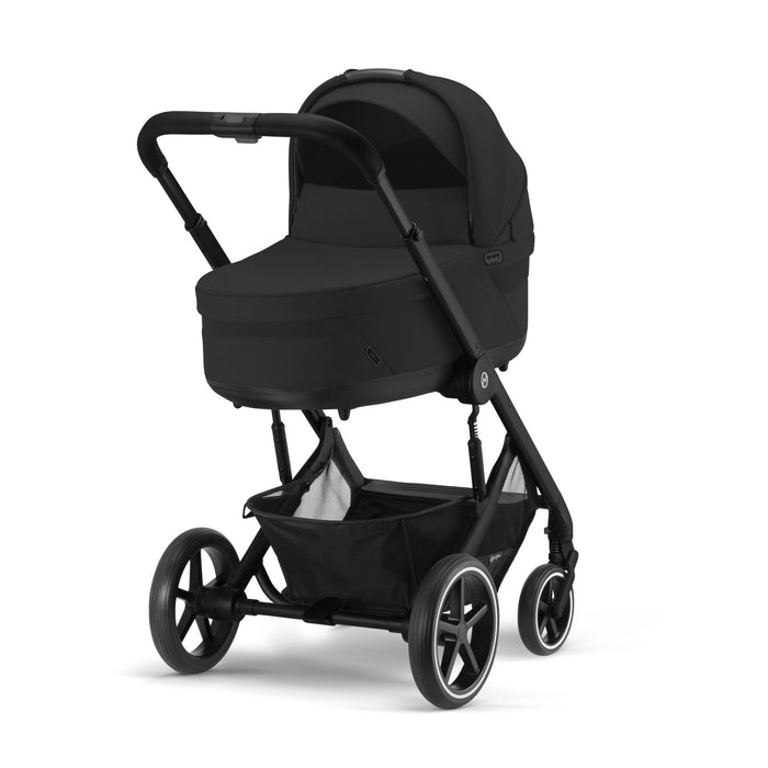 Cybex Balios S Lux Bundle with Aton B2 Car Seat & Base - Moon Black/Black Frame - Delivery Early Dec