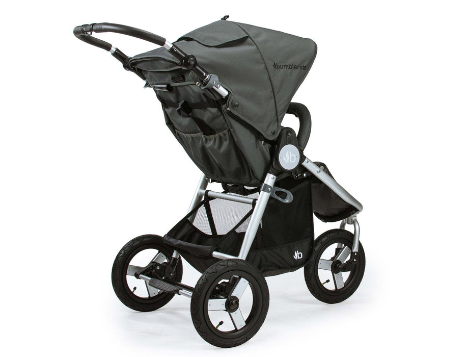 Bumbleride Indie Bundle - Dawn Grey pushchair, carrycot, rain cover, car seat adapters, BeSafe iZi Go Modular Car Seat And Base