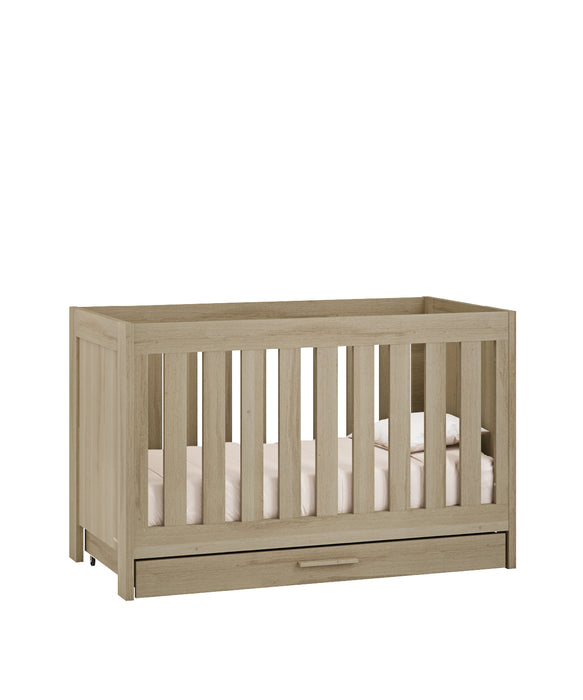 Venicci Forenzo Cot Bed with Underdrawer - Honey Oak