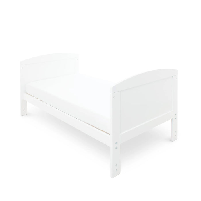 Ickle Bubba Coleby Classic Cot Bed with underdrawer & Fibre mattress - White