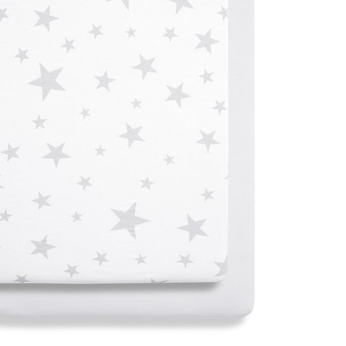 SnuzPod Crib 2 Pack Fitted Sheets - Stars