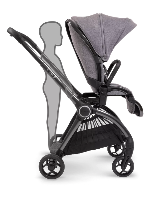 iCandy Core - Complete Bundle Light Grey with Cybex Cloud T & T Base