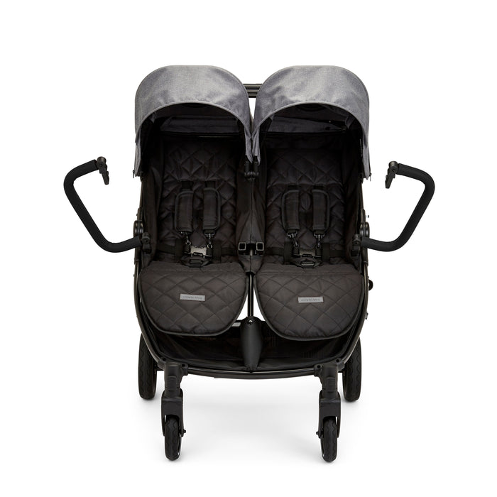 Ickle Bubba Venus Double Stroller - Space Grey - Delivery Late May