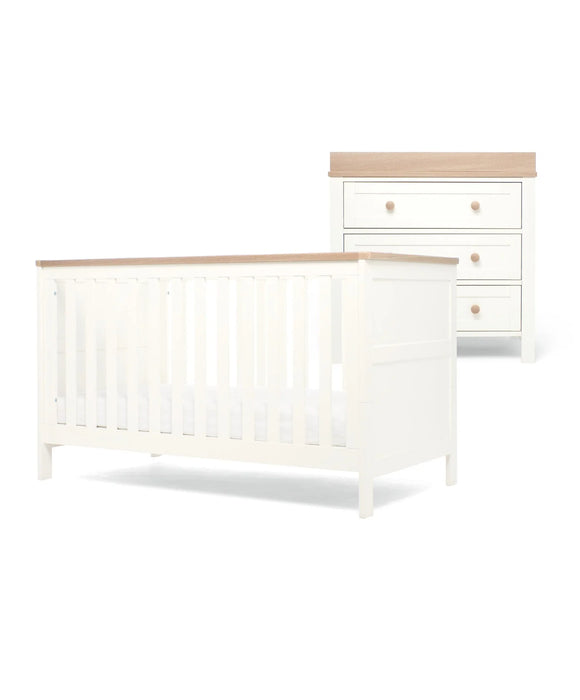 Mamas & Papas Wedmore Cot Bed & Dresser Set  - White