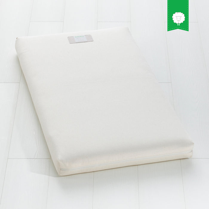 The Little Green Sheep Organic Cot Bed Mattress 70x140cm with Mattress Protector - Low Stock