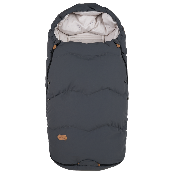 Voksi Explorer Footmuff - Grey Star Please allow 7-10 days for delivery